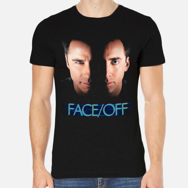 

face/off nicolas cage john travolta new men t-shirt black clothing 6-a-399