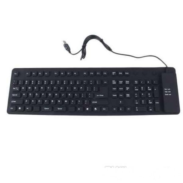 

waterproof portable soft flexible silicone keyboard for pc lap109 keys