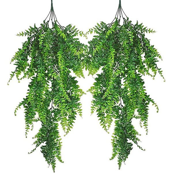 

decorative flowers & wreaths 2pcs artificial plant ivy decoration plastic greenery home wedding wreath