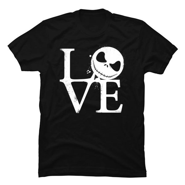 

jack skellington love party t-shirts nightmare before christmas designers fashion new t shirt men oversized camiseta cotton