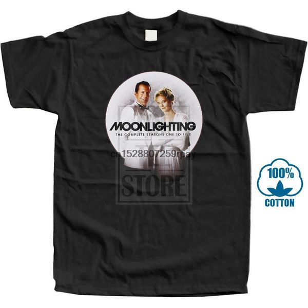 

moonlighting v1 bruce willis tv series 1985 t shirt black all sizes s to 4xl