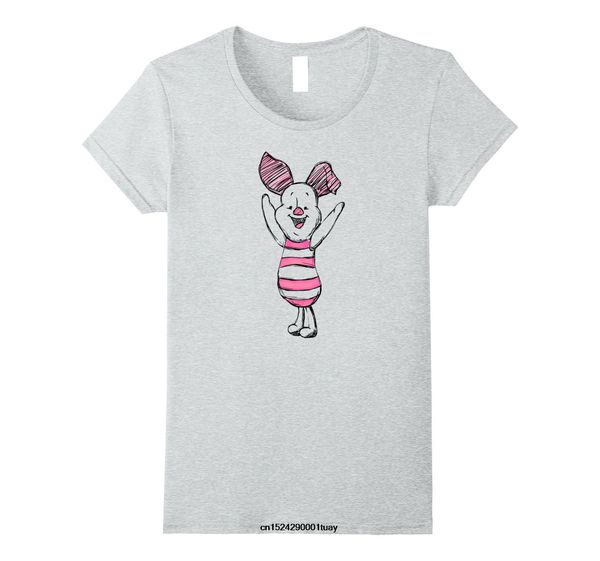 

funny t shirt men novelty women tshirt happy piglet t shirt