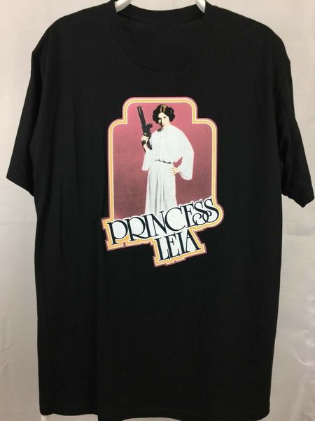 

мужские graphic tee принцесса лея t-shirt цвет черный оптовой tee shirt