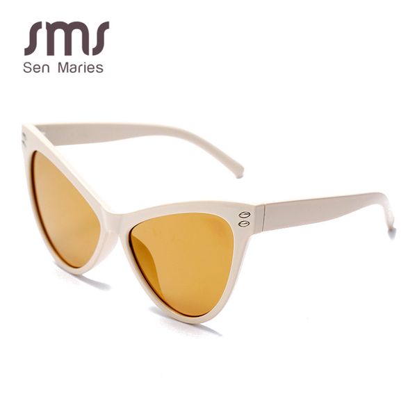 

sunglasses fashion oversized cat eye women vintage mirror punk sun glasses for men eyewear retro shades eyeglasses uv400 oculos, White;black