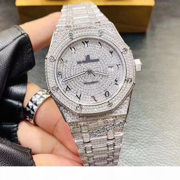 

version 26322or.zz.1222or.01 full drilling dial silvery 316l steel case japan miyota automatic mechanical mens watch steel strap watche, Slivery;brown