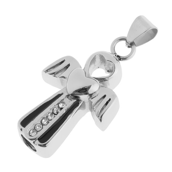 

angel wings shape urn pendant beads fashion jewelry making accessories pendant, Silver