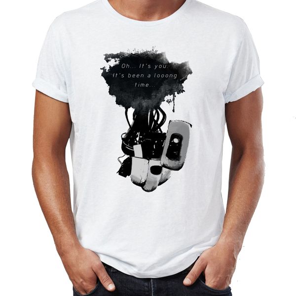 

мужская футболка портал glados и челл gaming gamer работа высокий tee