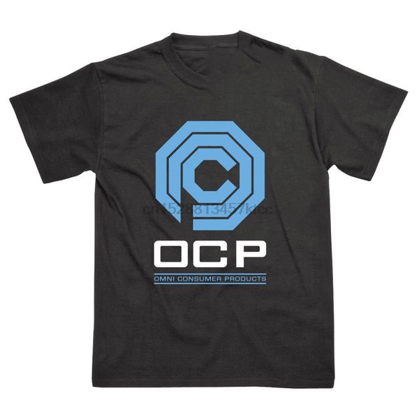 

omni consumer products ocp inspired by robocop printed t-shirt loose size tee shirt