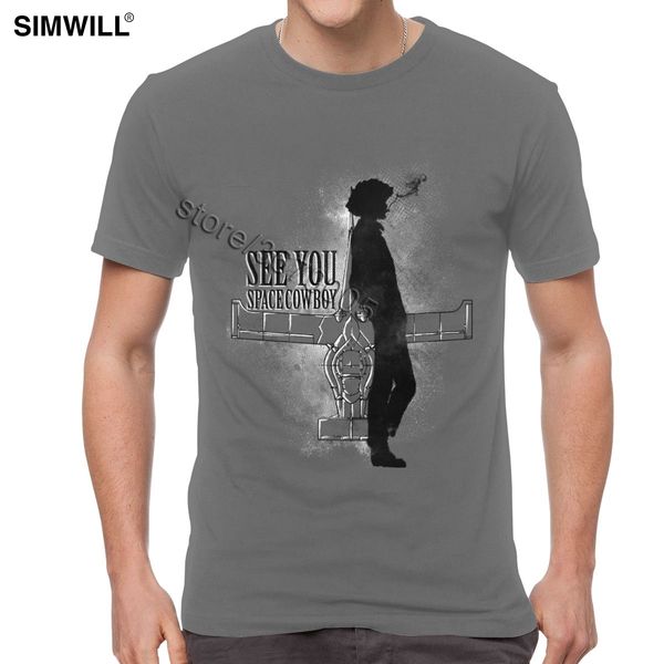 

classic cowboy in space spike t-shirt for men printed 100% cotton t-shirt crew neck short sleeves cowboy bebop smoke tee