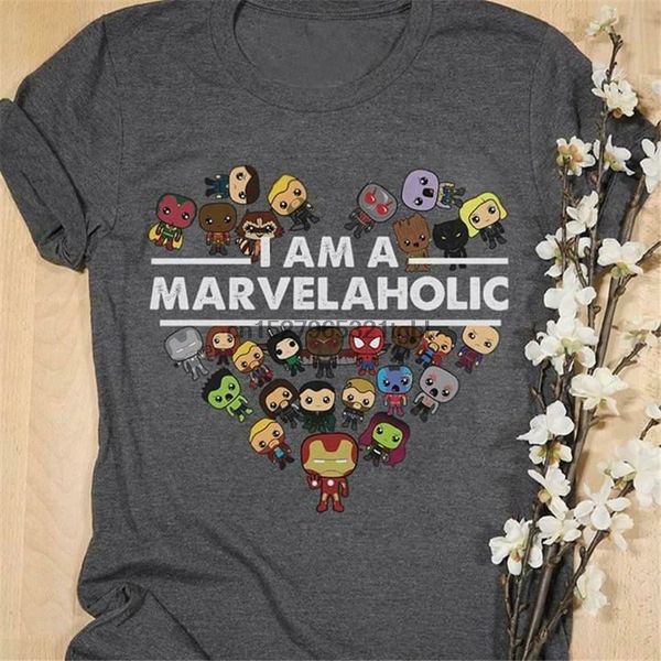 

i am a aholic superheroes t shirt dark heather cotton men s-3xl tee shirt