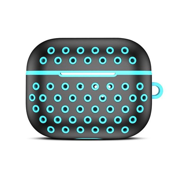 

hybrid color loop hole silicone protective cover case for airpods pro for airpods 3 100pcs/lot