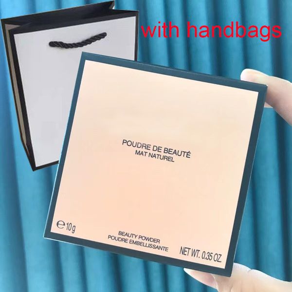 

brand pressed powder makeup beauty foundation mat nature with handbag pouder de beaute embellissante