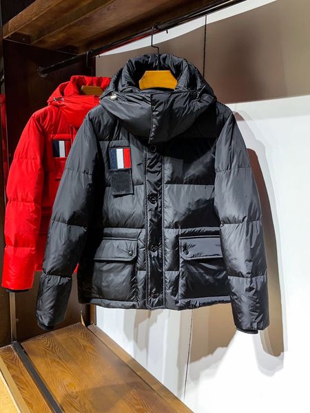 

designer outerwear from men comfortable soft down jacket 90% goose casual leveda maya dary winter coat size 1-6, Black