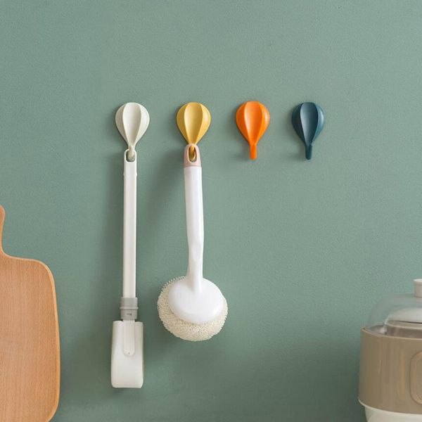 

new plastic air balloon wall hanging kitchen hook seamless door solid hook rack key holder wall hooks decorative hanger