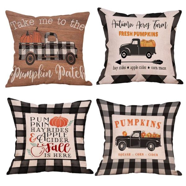 

halloween pillowcases pumpkin car pillowcase throw pillow decoration cushion cover home bedroom decoration pillow case decor