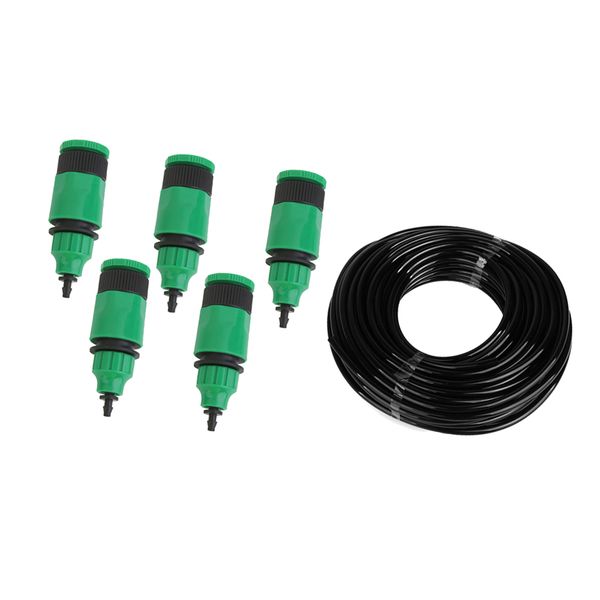

5pcs water tubing adapters for garden tubing capillary hose with 20m hose