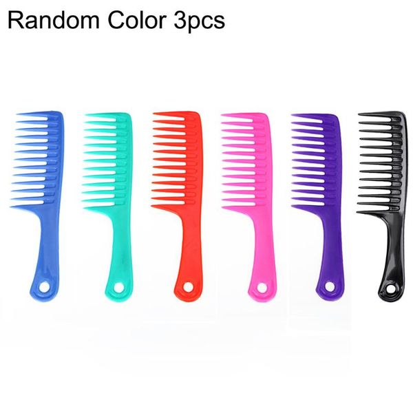 

hair brushes 3 pcs curly comb plastic wide toothed health for man high quality, Silver