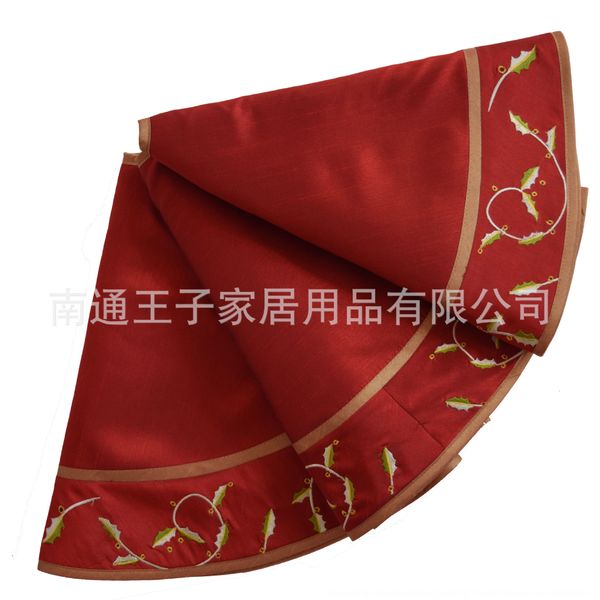 

salandot embroidery embroiderywine skirt bottom holly leaves embroide salandot embroidery embroiderywine red tree skirt christmas tree botto