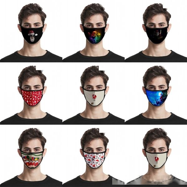

custom mask print masks washable face reusable santa claus muti color mascarillas cotton cloth children guard 2 7mla c2