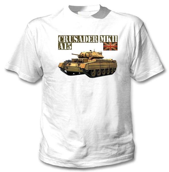 

2019 british crusader mk ii tank - new cotton white tshirt