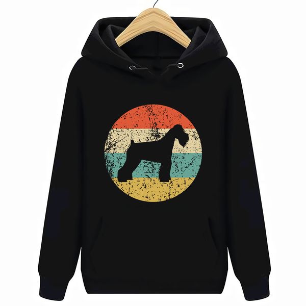 

retro schnauzer dog silhouette icon hoodies sweatshirts s-3xl new