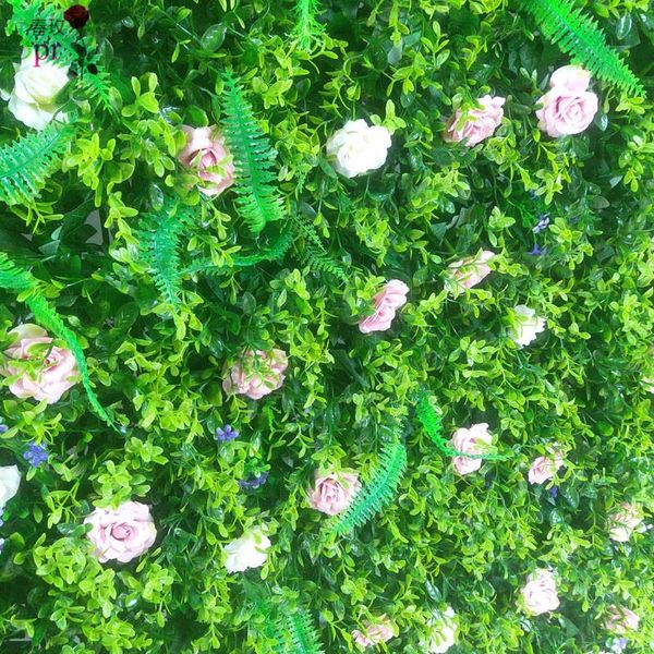 

decorative flowers & wreaths spr artificial boxwood wall panels garden grass backdrop events occasion decor party decoration