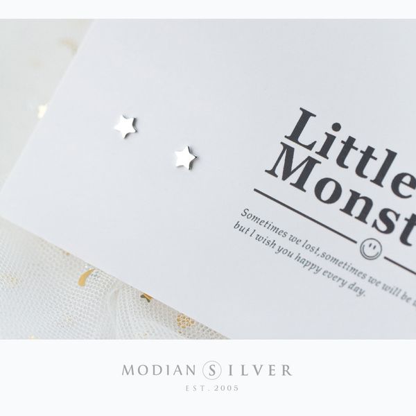 

modian real 925 sterling silver stars и способа шарика крошка серег классические аксессуары для женщин ювелирные изделия стерлингового сереб, Golden;silver