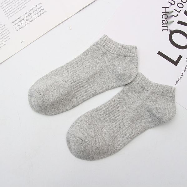 

spring and summer new men's sports boat boat solid color waist men's socks low-socks yjhxx, Black