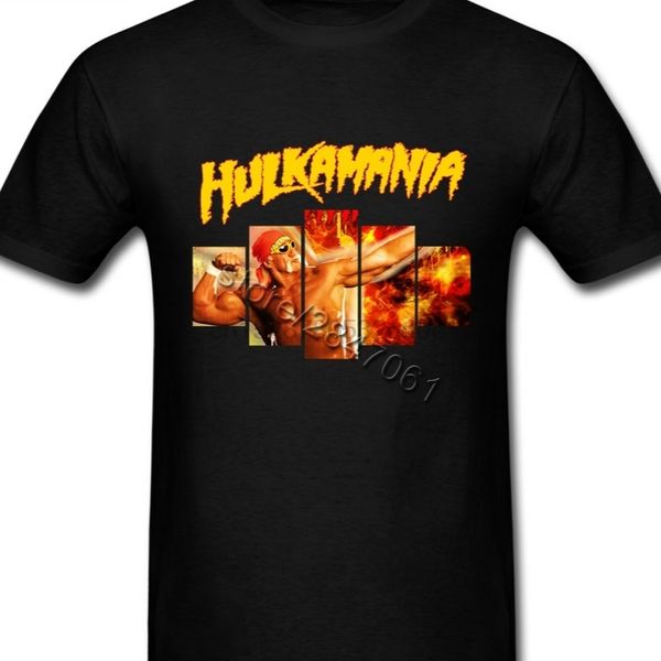 

oversized hulkamania t shirt men hulk tees shirts classic style fashion short sleeve cotton t shirt guy wrestling clothing