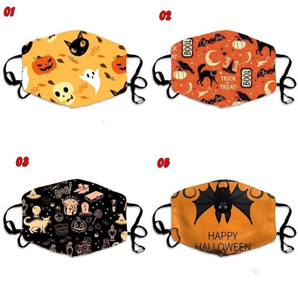 

хэллоуин ткань для лица маски black cat bat тыква mascarilla мода счастливых призрачного фестиваля моющегося дышащего ушного mascherine 3xbb