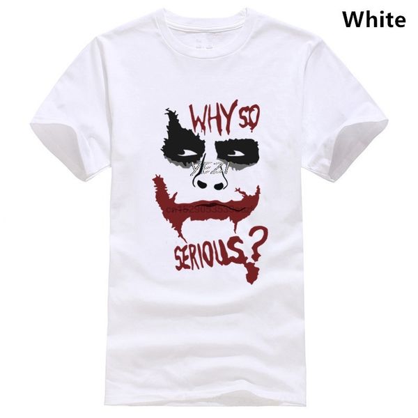 

joker heath ledger why so serious shirt short sleeve cotton t-shirt women and men