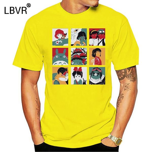 

studio ghibli pop art inspired t-shirt mens ladies tee totoro 100% cotton tee shirt wholesale tee