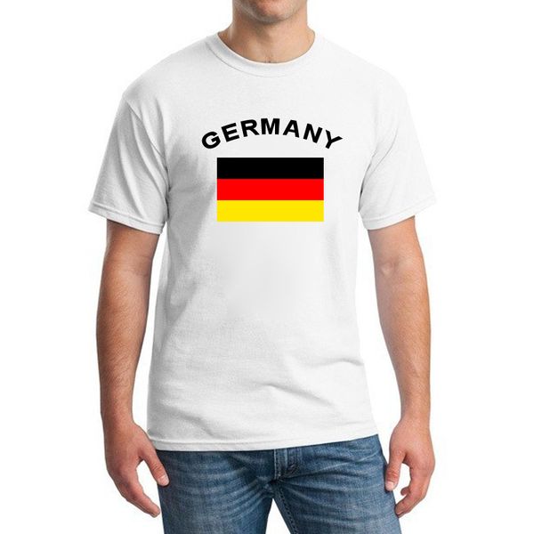 

blwhsa germany fans cheer o-neck t-shirt european fitness germany flag cotton white summer t shirts for men