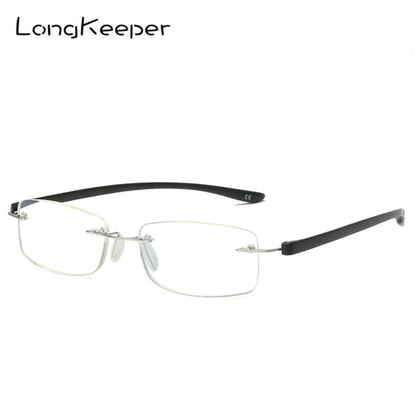 

rimless reading glasses женщины мужчины прозрачный синий свет блокировка бескаркасных компьютер очки пресбиопия +1,0 +1,5 +2,0 +2,5 +3,0, White;black