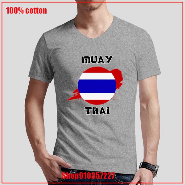 

mens tshirts fashion muay thai fighting v-neck t-shirt cotton short sleeves tee shirts fashion simple t shirt summer tee