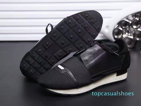 

designer shoes mens luxury shoes 2019 новый бренд дешевые квартиры fashion салазки racer casual shoes женской верх, Black