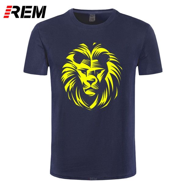 

rem summer fashion colorful reggae lion design t shirt men's animal hipster tees
