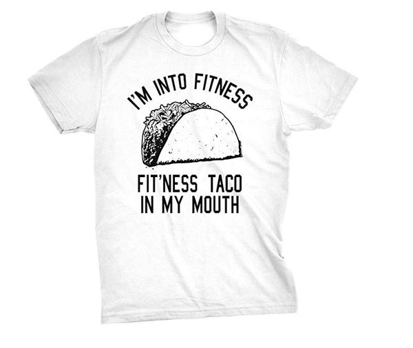 

2019 new summer crazy dog t-shirts mens fitness funny t shirt humorous gym mexican food tee