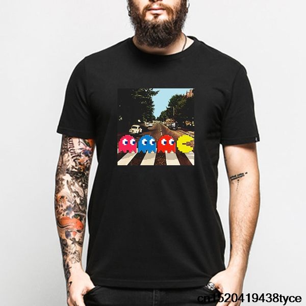 

pac man abbey road t-shirt прохладно мужчины женщины tee