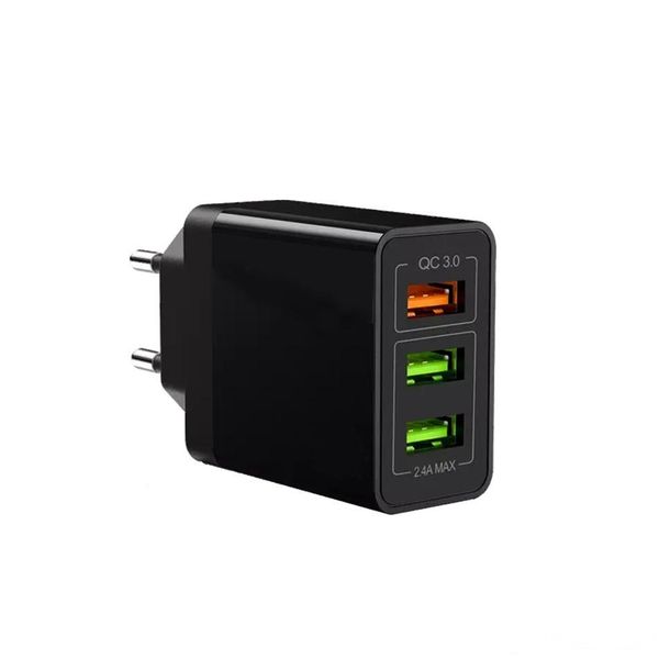 

qc3.0 fast charging 3 ports usb direct charging usb power supply adapter items