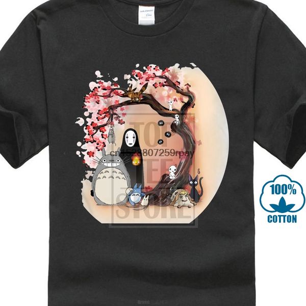 

studio ghibli вдохновленный mens t shirt тоторо унесенные призраками аниме подарков 3d мужчины горячие дешевые короткие рукава мужчины футбо