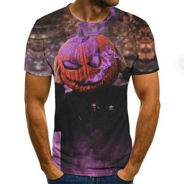 

men summer skull print men t -shirt breathable 3d print shirts aesthetic hippie comics men clothing