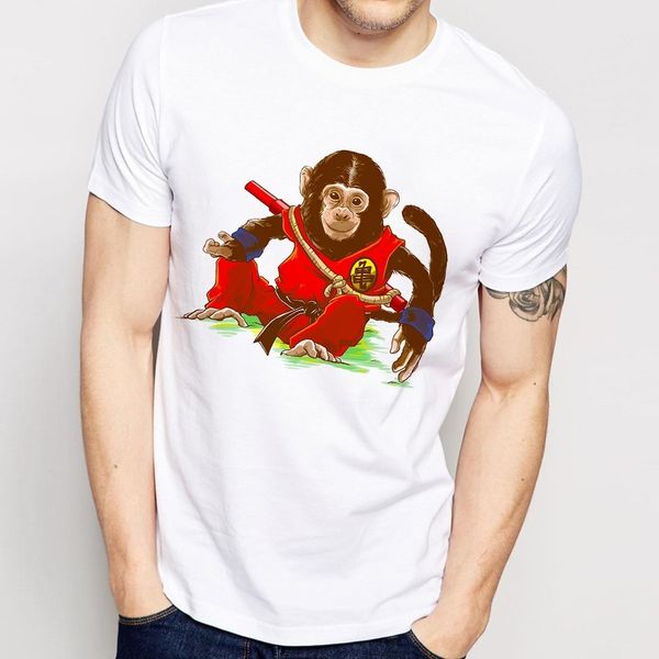 

gorilla kakarotto гка смешных тенниски мужчины 2019 летом новый белой случайная ьотта прохладный японии аним тенниска