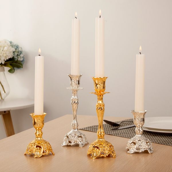 

candle holders vintage holder golden european luxury wedding dinner pillar restaurant candelabros home decoration mm50zt