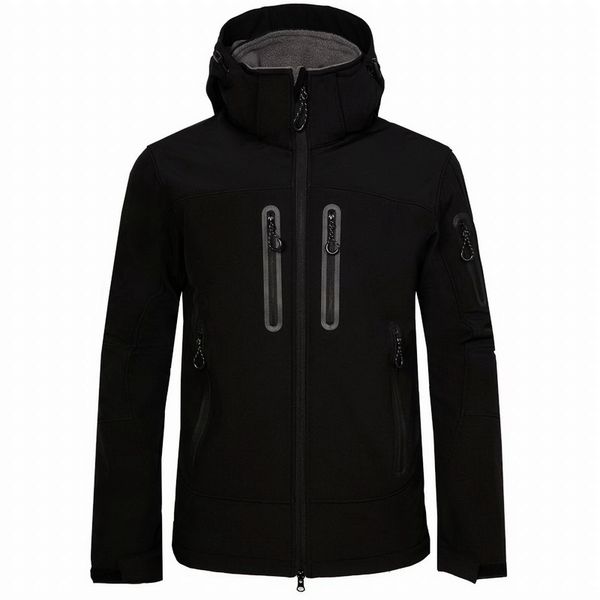 

outdoor jackets&hoodies men's hiking softshell jacket sports hooded coat warm windbreaker running camping hunting jackets, Blue;black