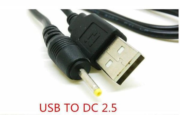 

usb charge cable to dc 2.5 mm to usb plug/jack power cord 2000pcs/lot