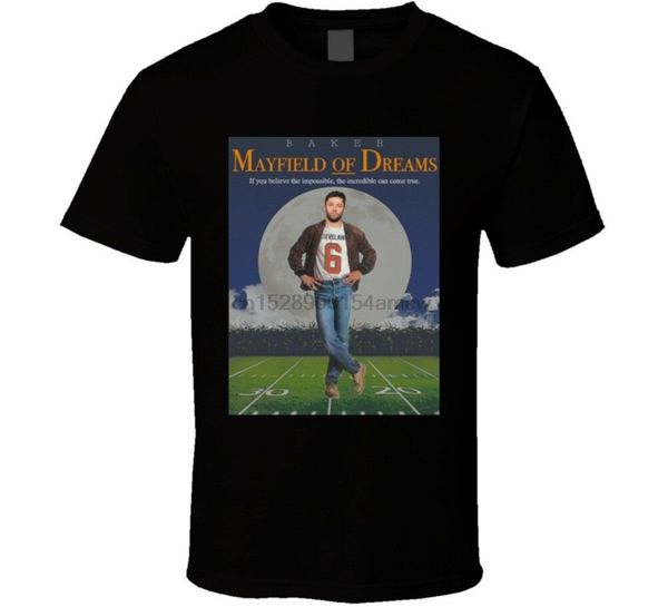 

baker mayfield field of dreams parody movie cover fan t shirt