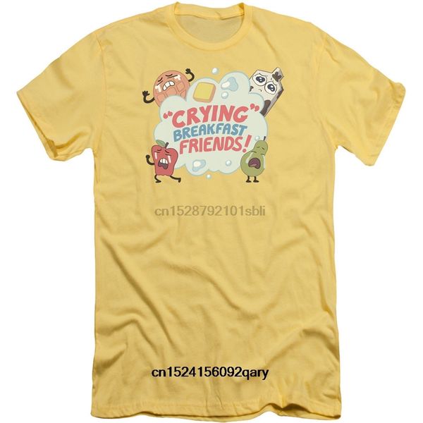 

men funny t shirt women cool tshirt steven universe crying breakfast friends premium canvas brand fashiont-shirt