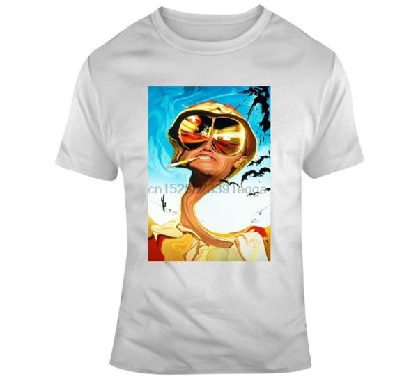 

fear and loathing in las vegas movie poster fan t shirt cartoon t shirt men new fashion tshirt ajax