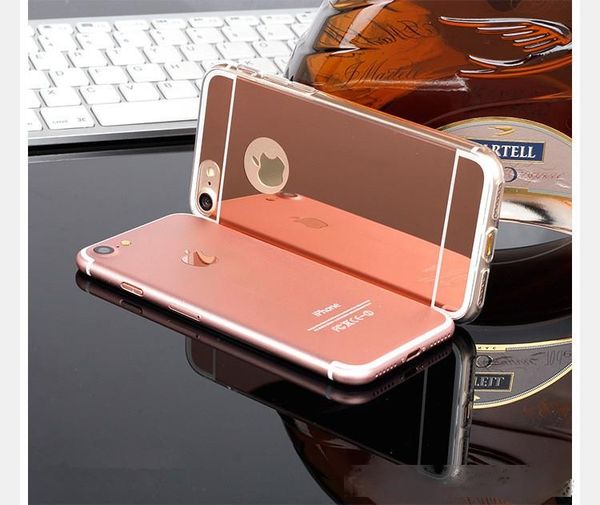 

wholesale 2016 fashion protection tpu soft cover cases electroplating mirror case for iphone 7 7plus phone case